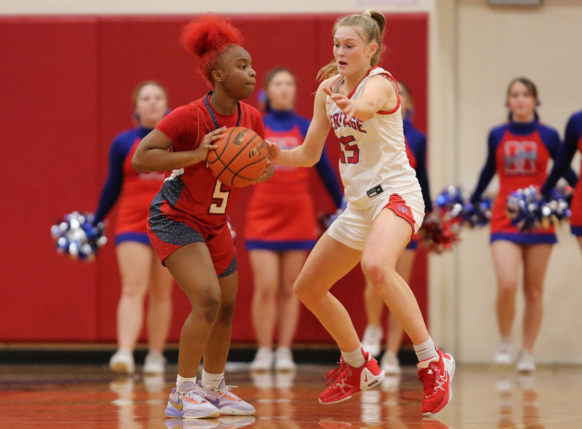 Midlothian Heritage Denton Ryan Texas girls basketball UIL 5A bi-district playoffs 021423 Brian McLean 18